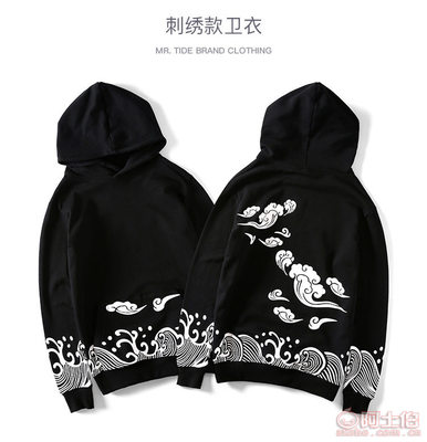 國潮新勢力 祥云印花嘻哈衛(wèi)衣，定義秋日街頭風尚